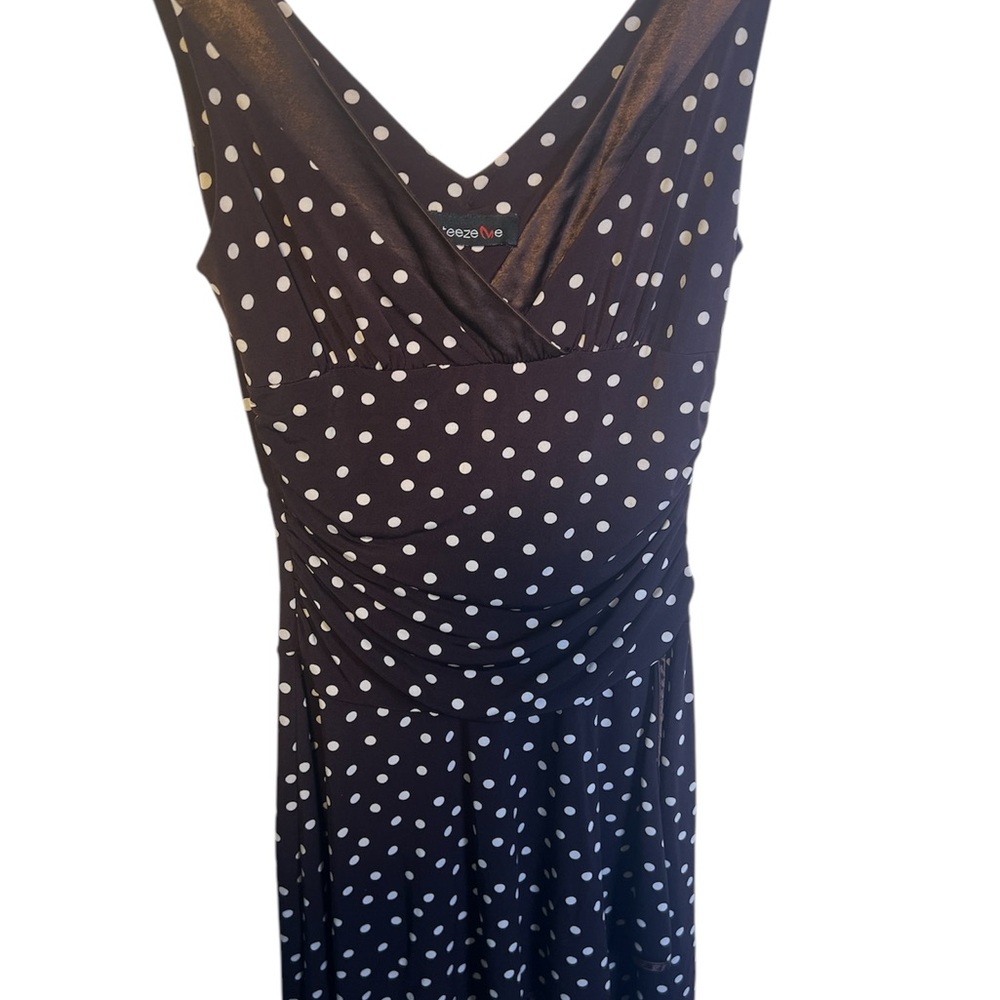 Teeze Me Brown Polka Dot Dress